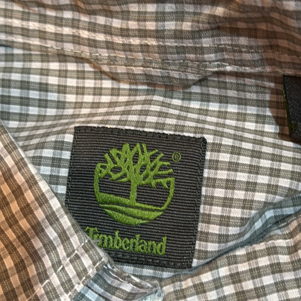 Men's Timberland Plaid Button Down XXL - Picture 8 of 8